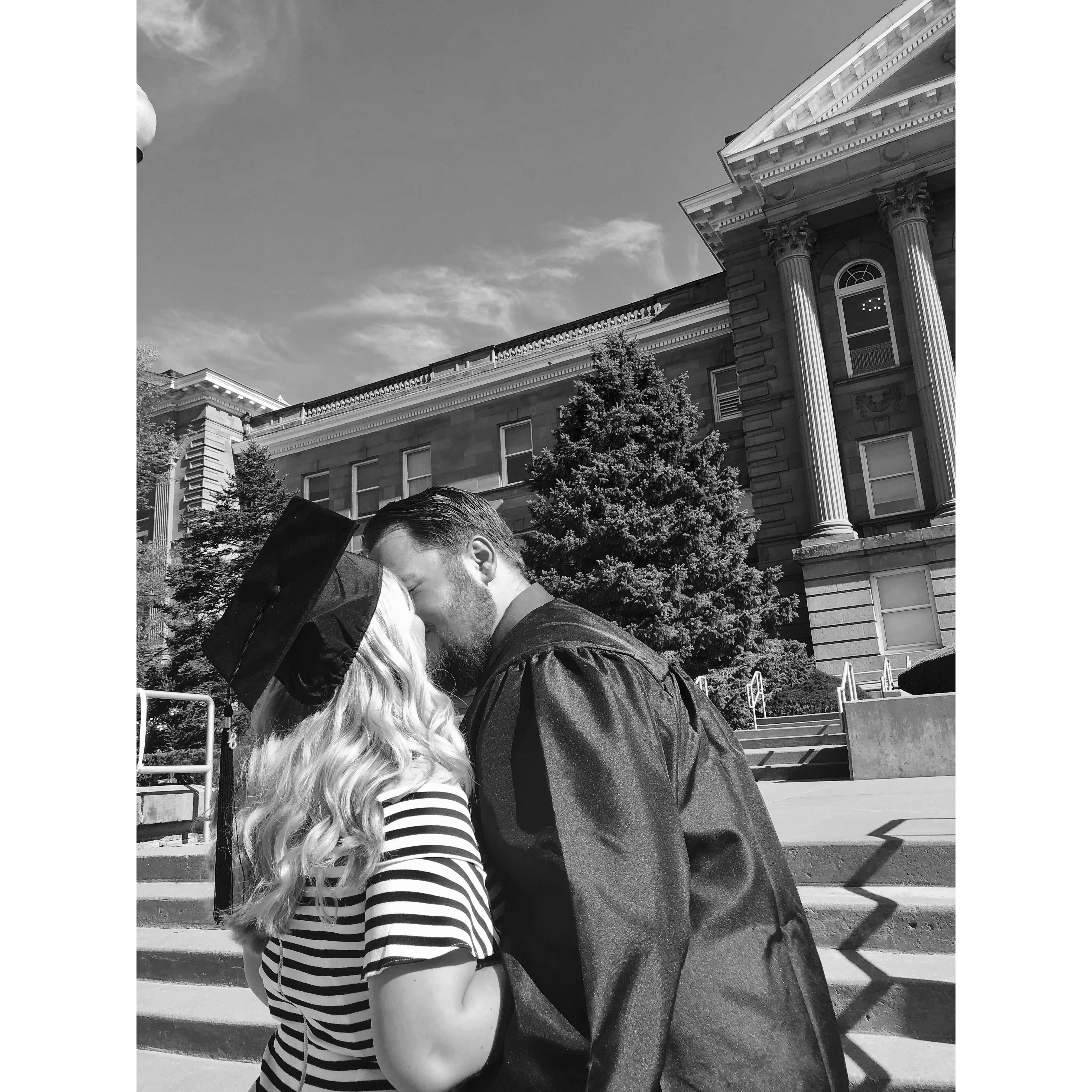 Grad school graduation 
May 2018