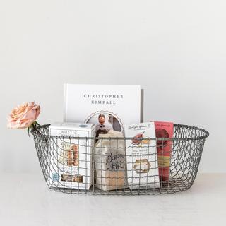 Handmade Oval Wire Basket
