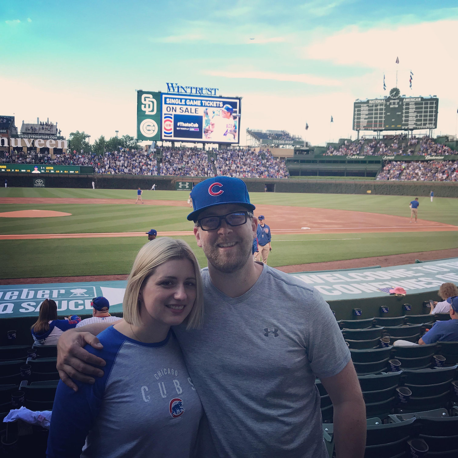 Got some great seats for a Cubs game! (Thanks, mom!)
Wrigley Field, Chicago
June 2017