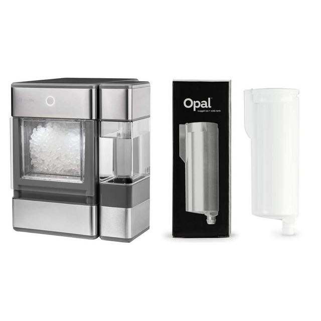 GE Profile Opal | Countertop Nugget Ice Maker Profile Opal Nugget Maker Cleans and Filters Water for Fresh Ice Replace Every 3 Months for Best Results Easy Install Pack of 1, 1 Count, White