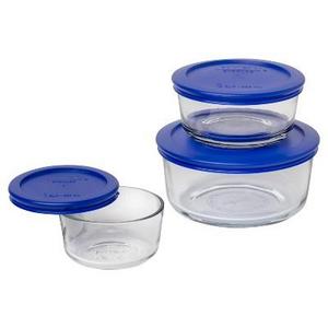 Pyrex 6pc Value Pack Round Food Storage Containers