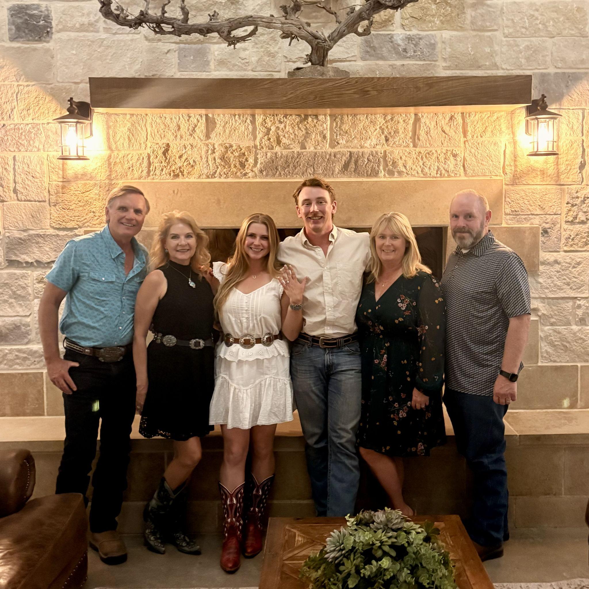 Our engagement dinner with the whole family!