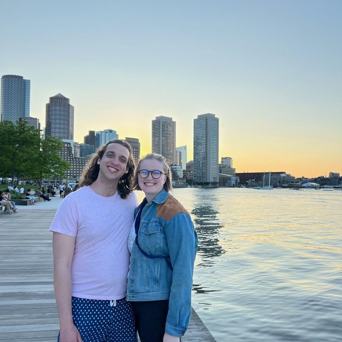 Skyline views in Boston, MA