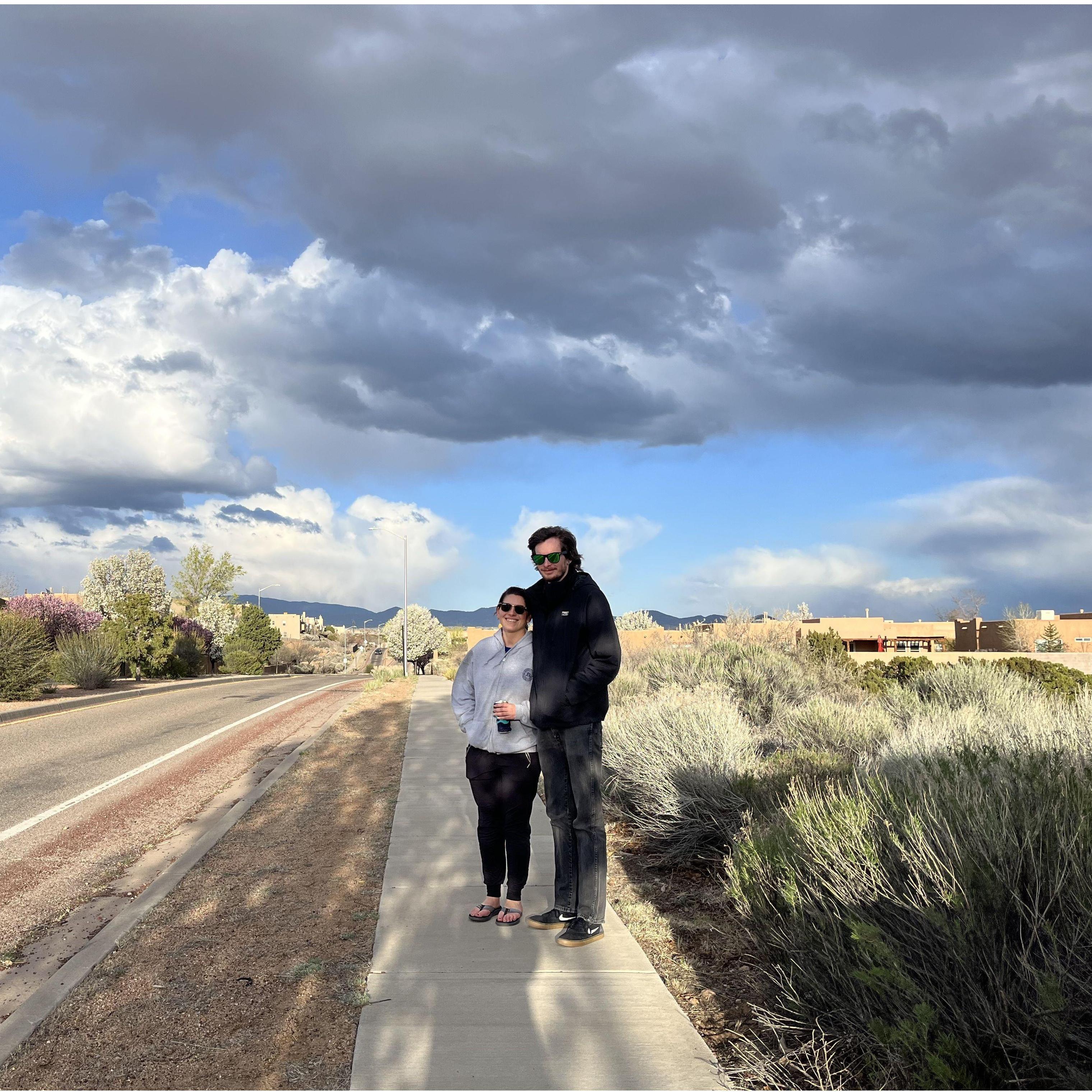 Pretty walk in Santa Fe