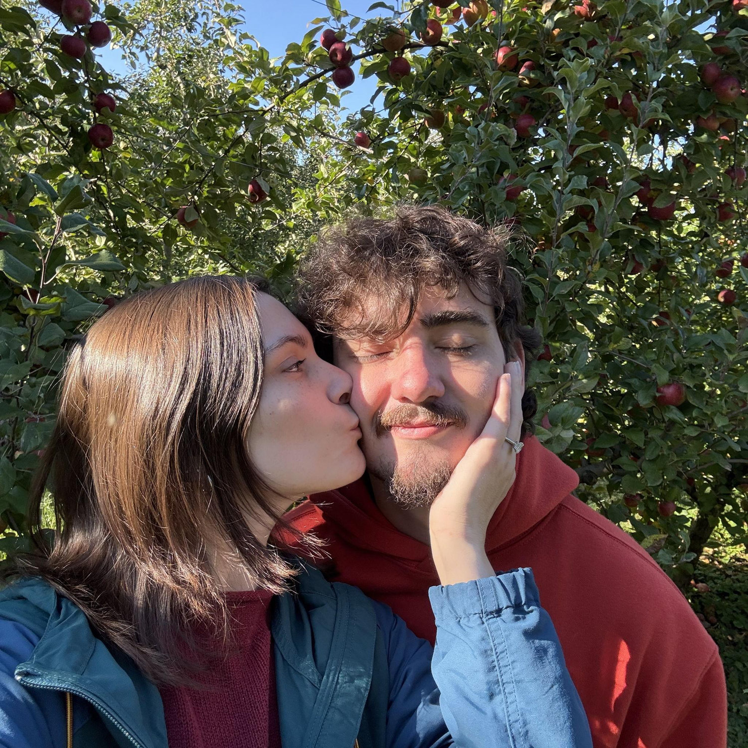 Apple picking date as fiancées!