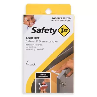 Safety 1st® 4-Pack Adhesive Cabinet and Drawer Latches