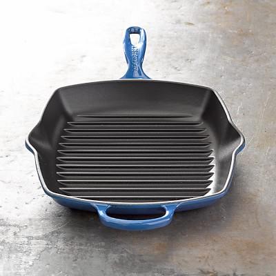 Lapis Signature Enameled Cast Iron Square Grill Pan