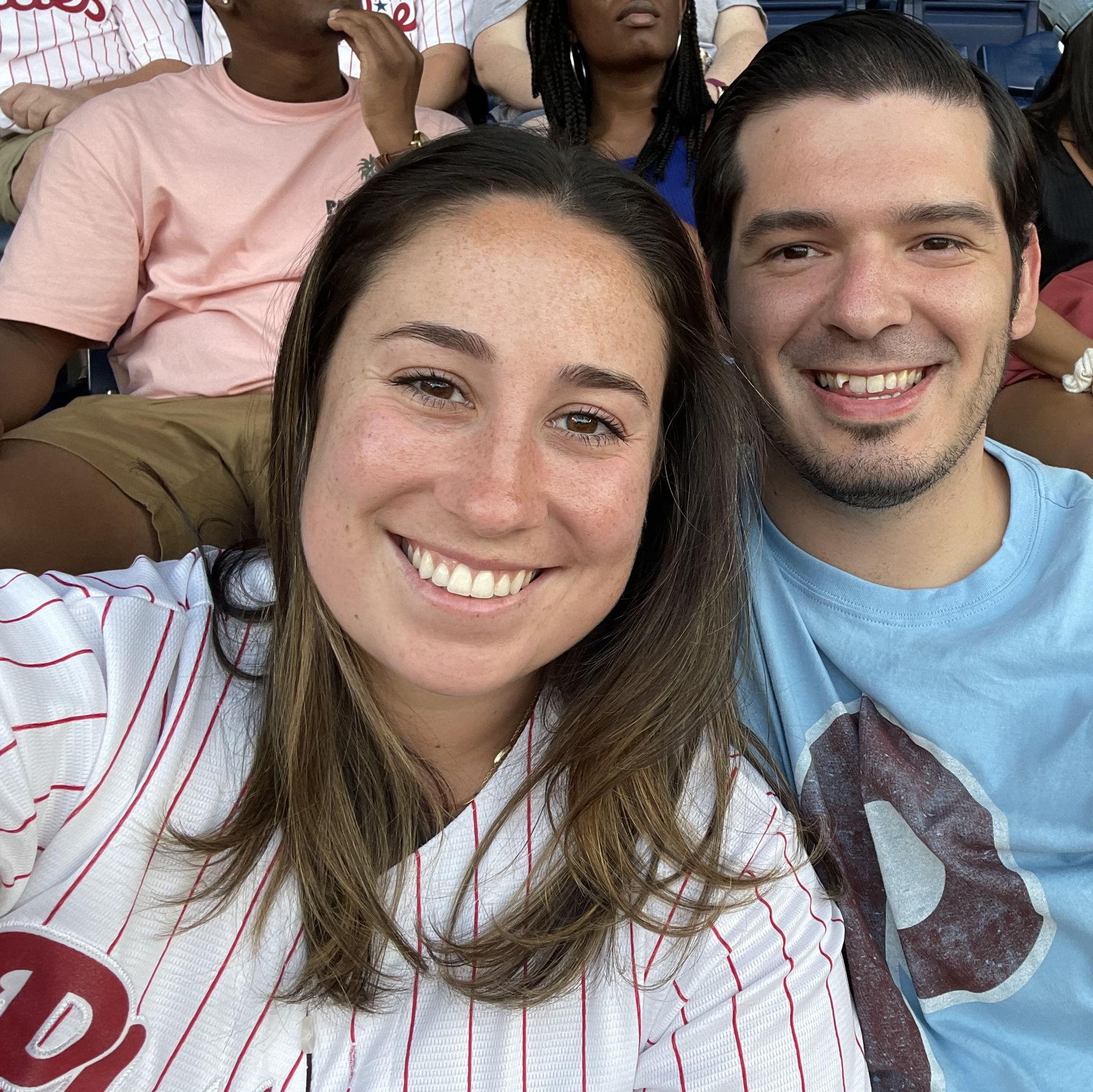 One of our very first dates! Of course it was a Phillies game!
