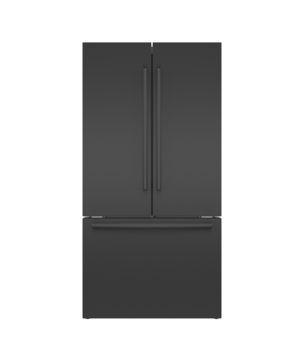 French Door Bottom Mount Refrigerator 36'' Black stainless steel B36CT80SNB