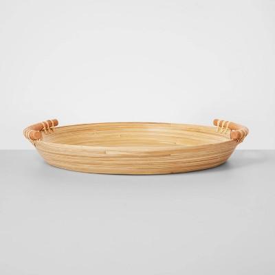 16" Rattan Classic Serving Tray with Handles - Opalhouse™