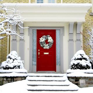 Christmas Frost Covered Wreath