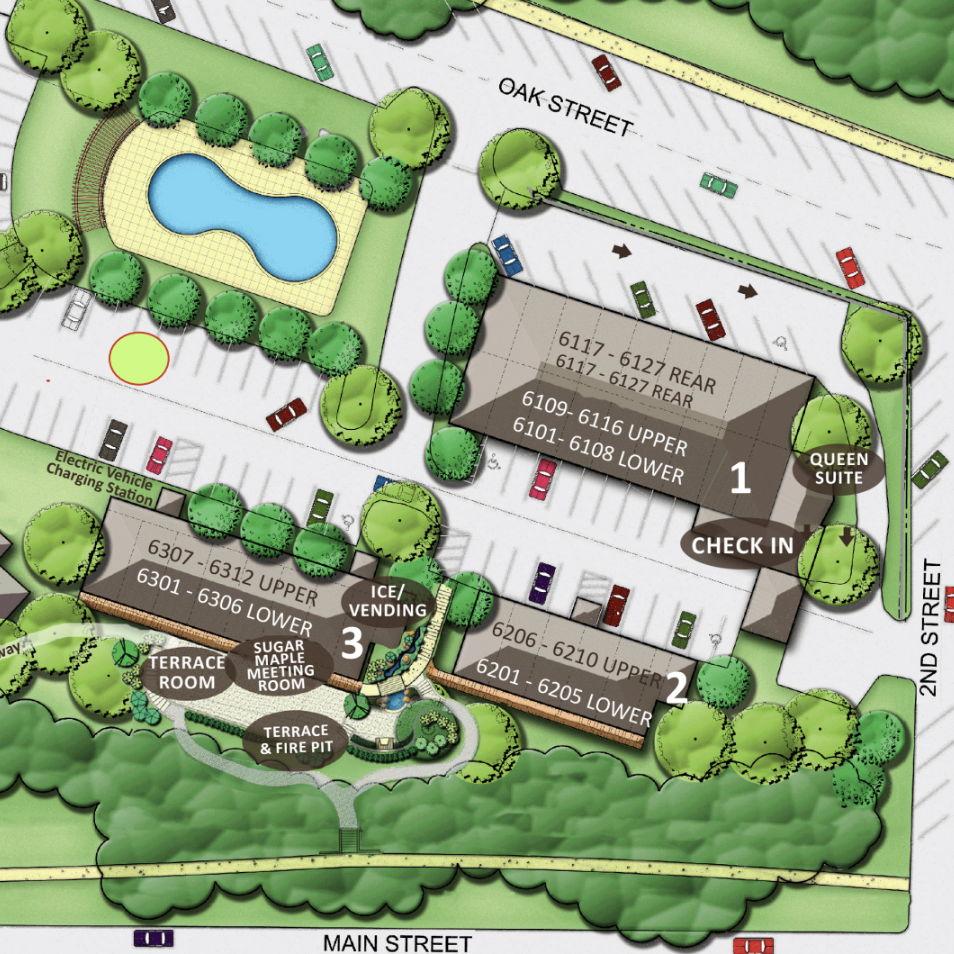 #2 Shuttle Pickup Location (Green Circle)