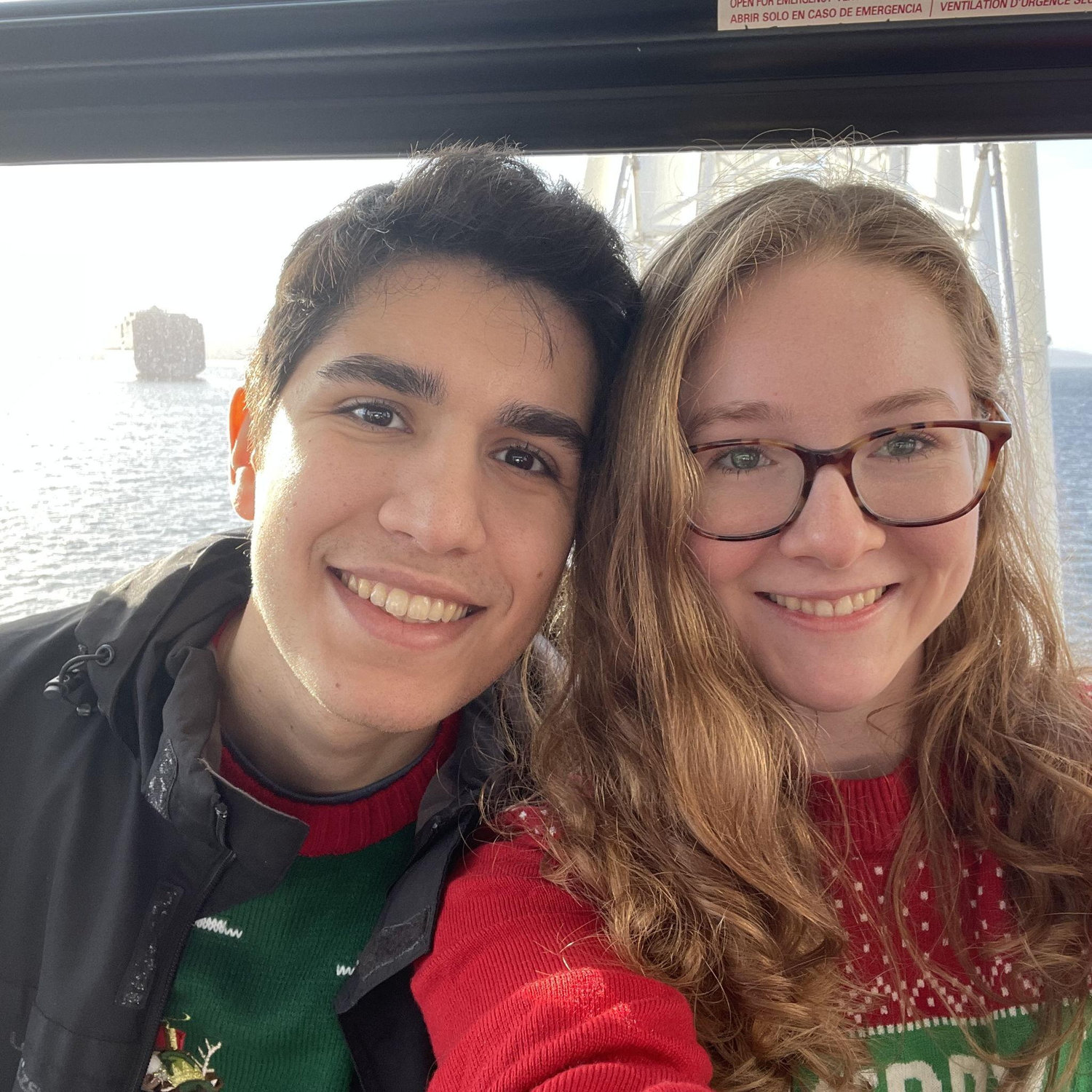George's first time on the Seattle Great Wheel