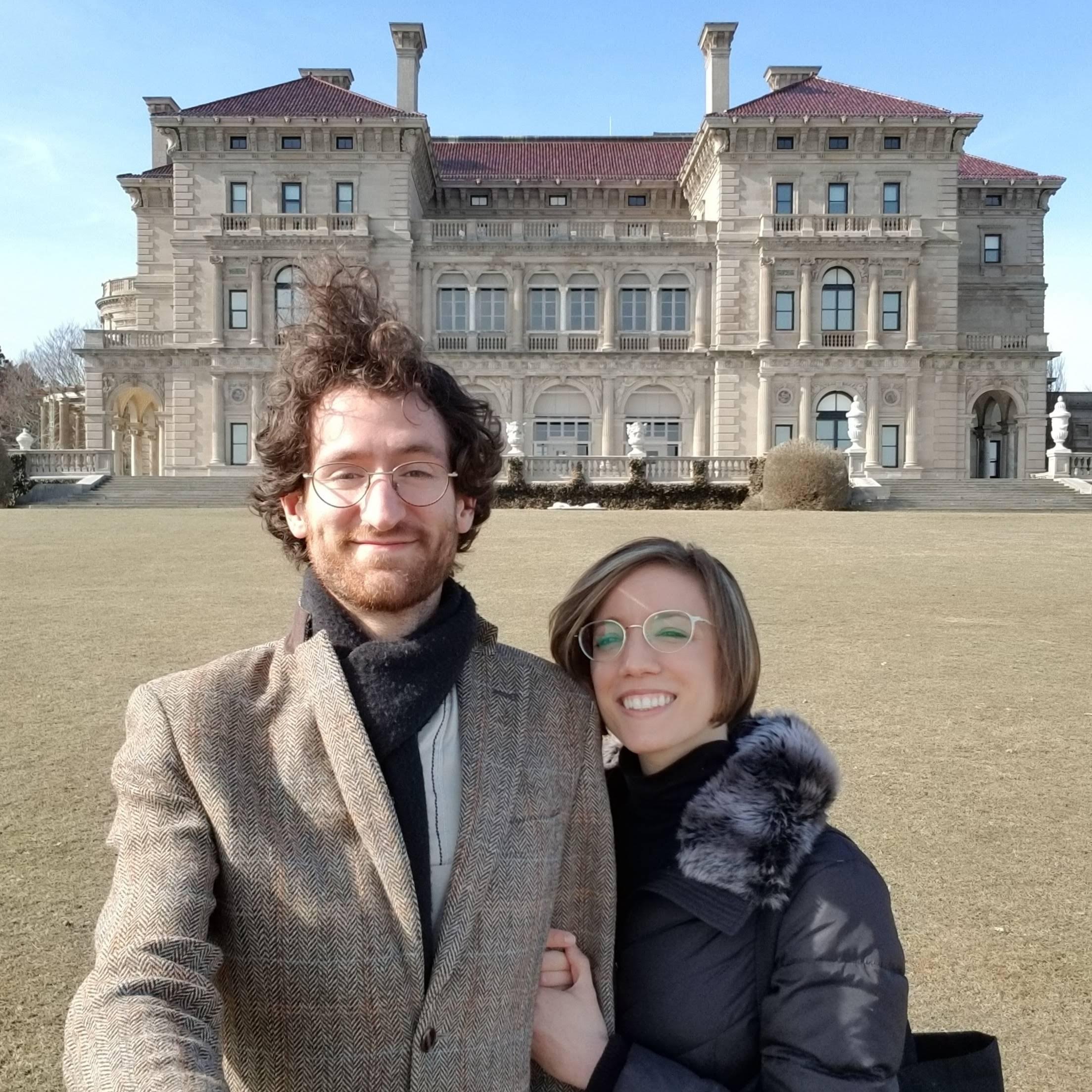 Our “starter home”: The Breakers in Newport, RI. February 2019.