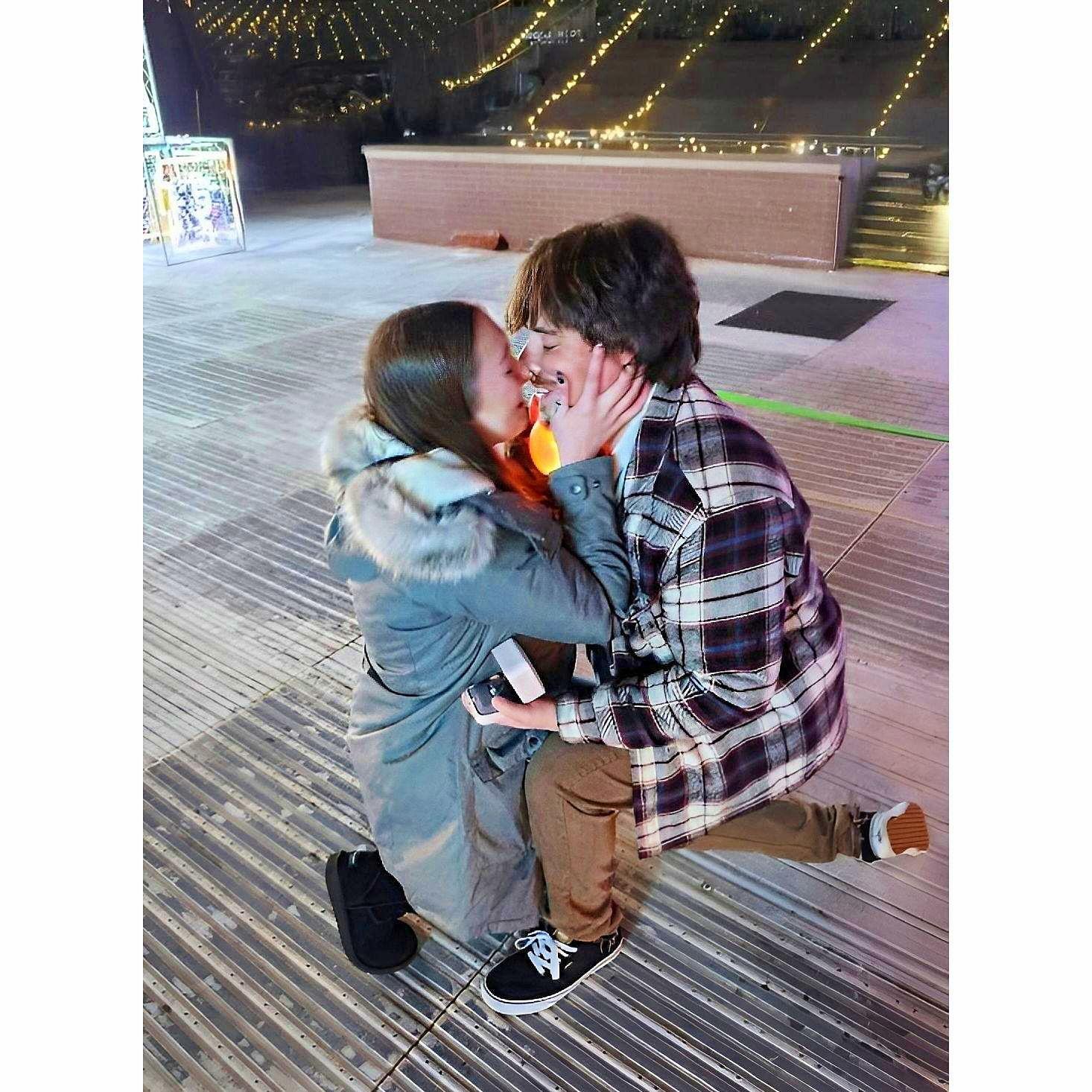 The day our lives changed forever. The instant 'yes' I yelled out before Mike could even get a sentence out. I have been counting down the days until our wedding ever since.