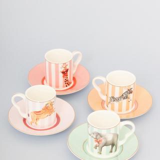 Carnival 8-Piece Espresso Cup & Saucer Set