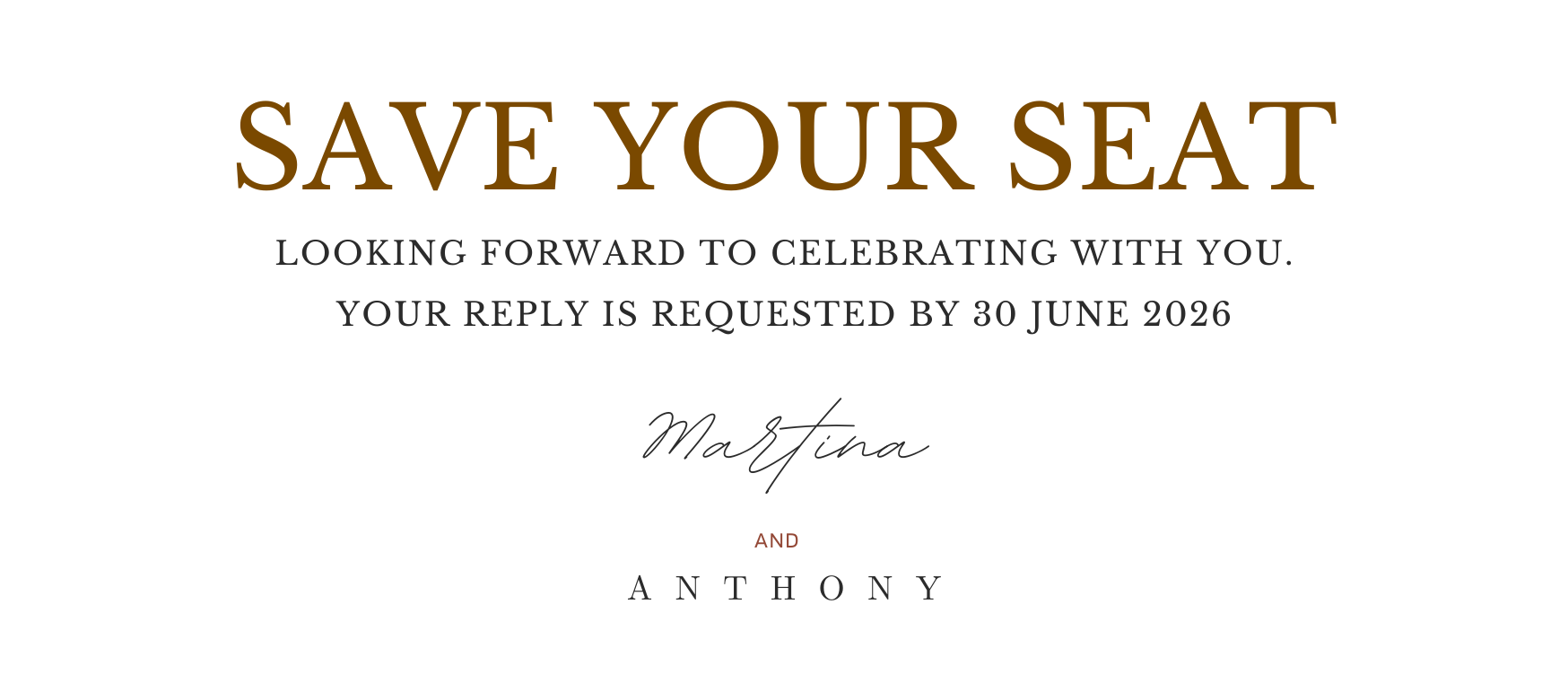 The Wedding Website of Martina Hall and Anthony Bierton