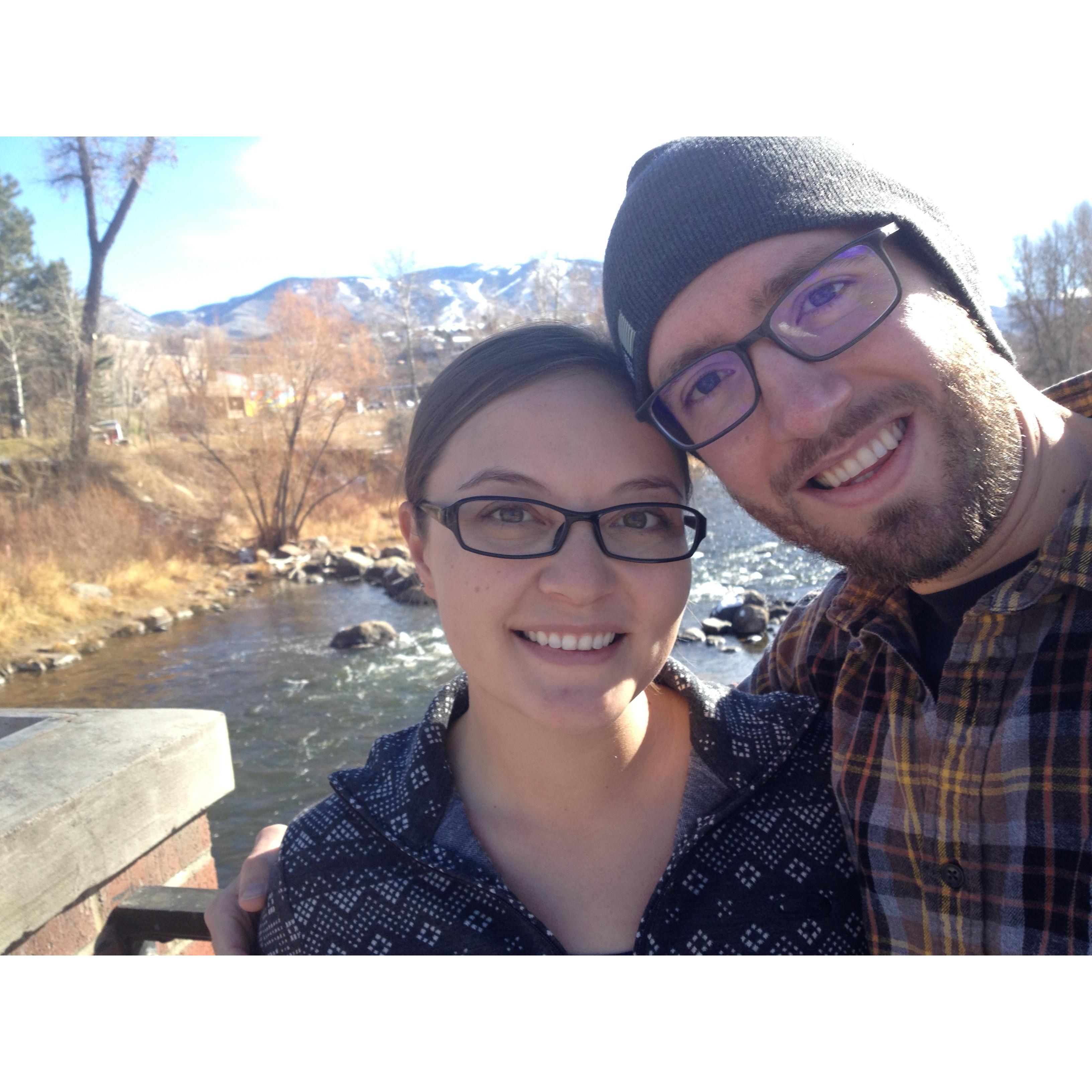 Just after proposing in Steamboat, CO (November 20, 2016)