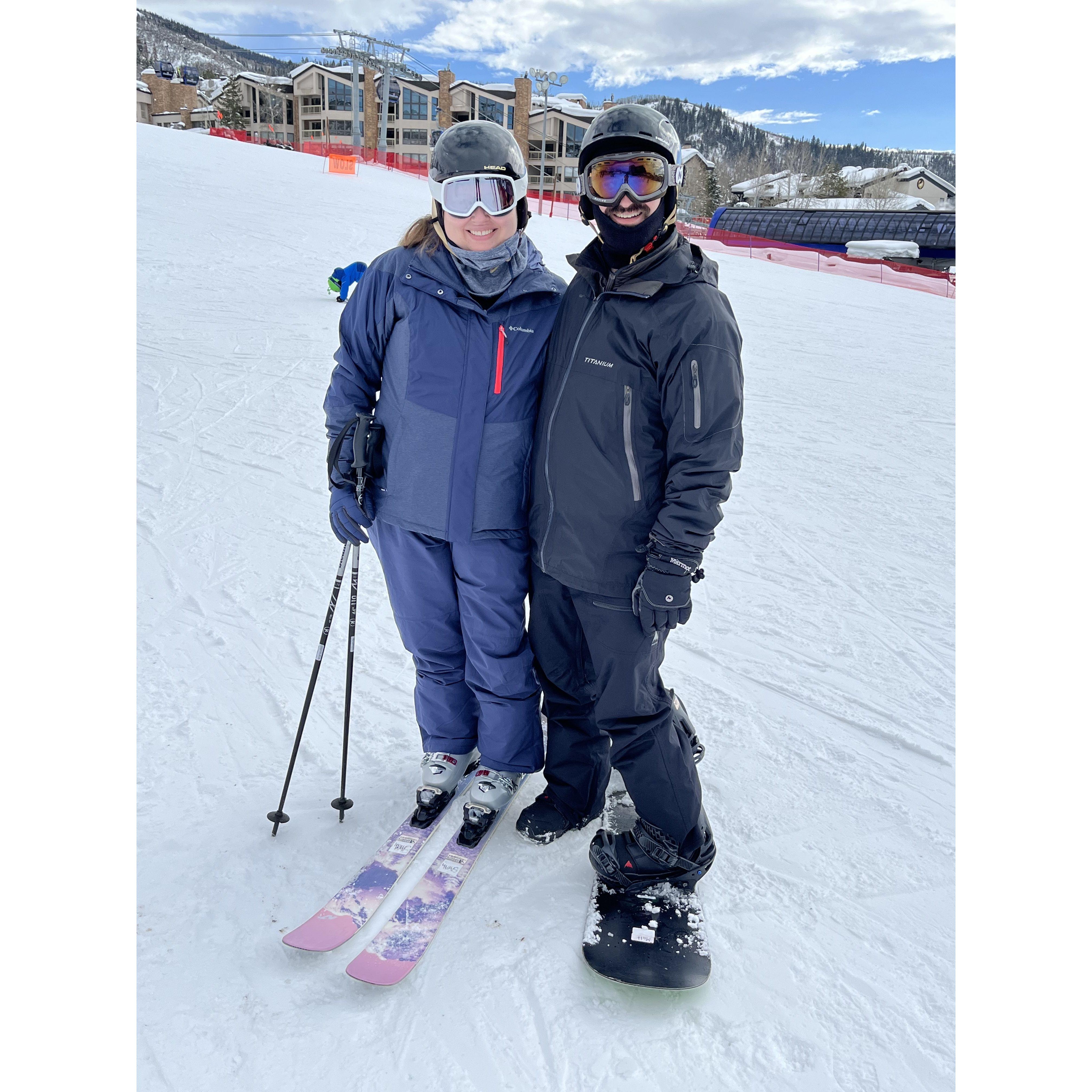 Ski and snowboard trip to Steamboat, Colorado in February 2023. This is where Matt grew up snowboarding!