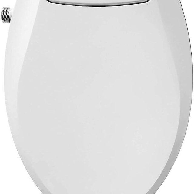Brondell Bidet Toilet Seat Non-Electric Swash Seat, Fits Round Toilets, White – Dual Nozzle System, Ambient Water Temperature – Bidet with Easy Installation