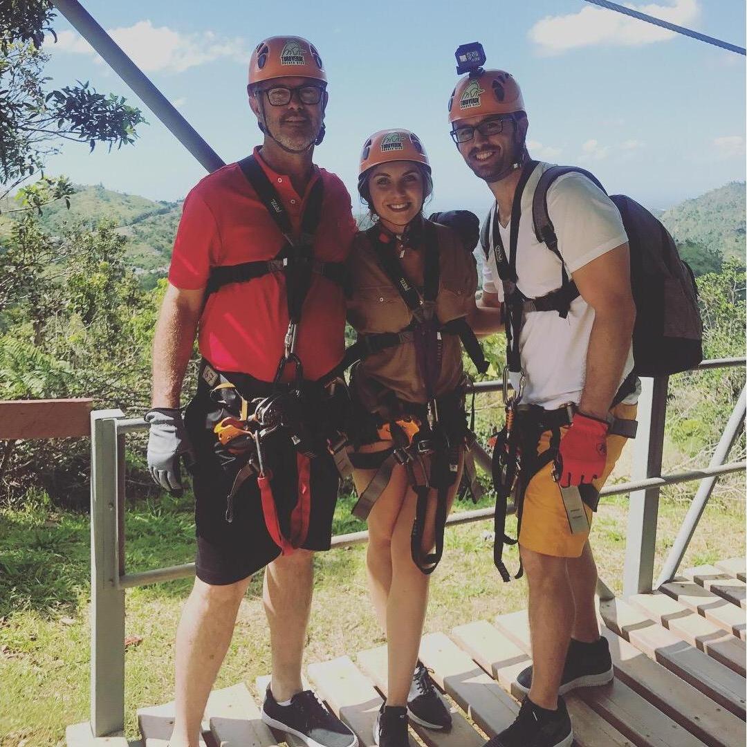 Ziplining in Puerto Rico