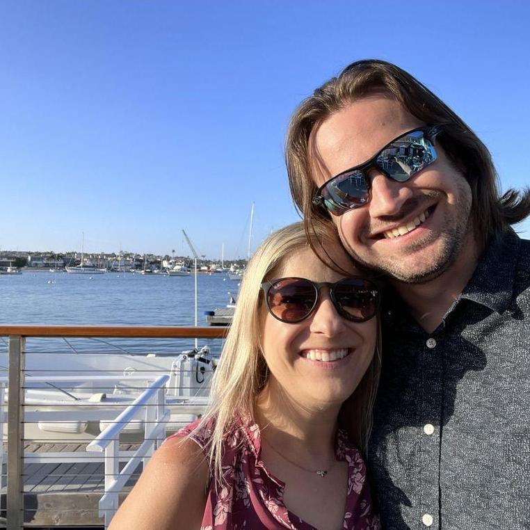 Enjoying happy hour on the water in Newport Beach, CA