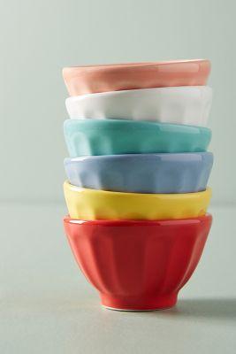 Anthropologie Mini Latte Bowls, Set of 6, Color: Kitchen