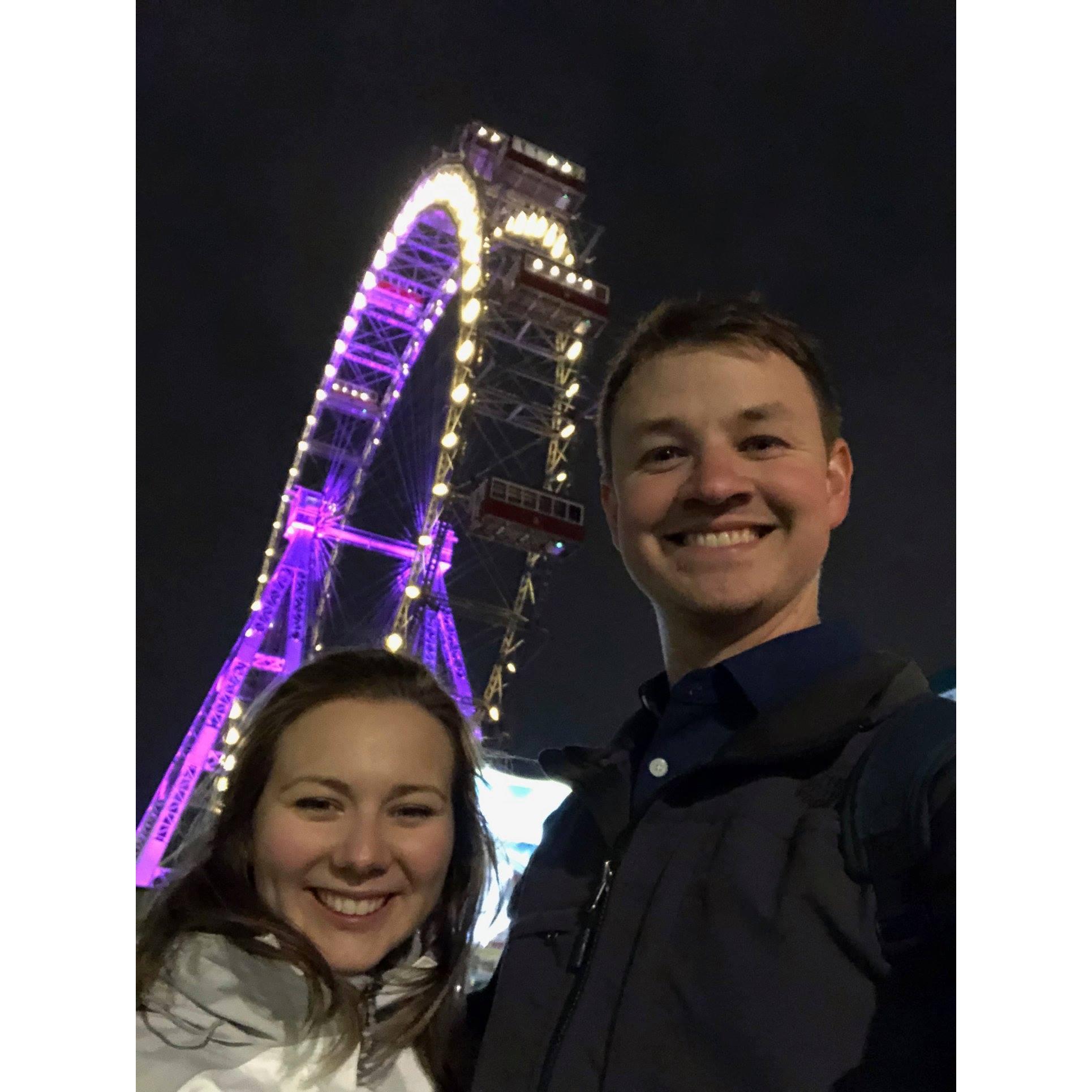 Tim proposed to Kristen on top of this ferris wheel in Vienna!