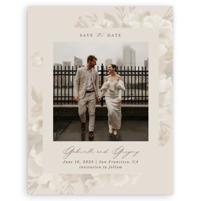 Multi-Colored Wedding Digital Save the Date - Canopy Portrait