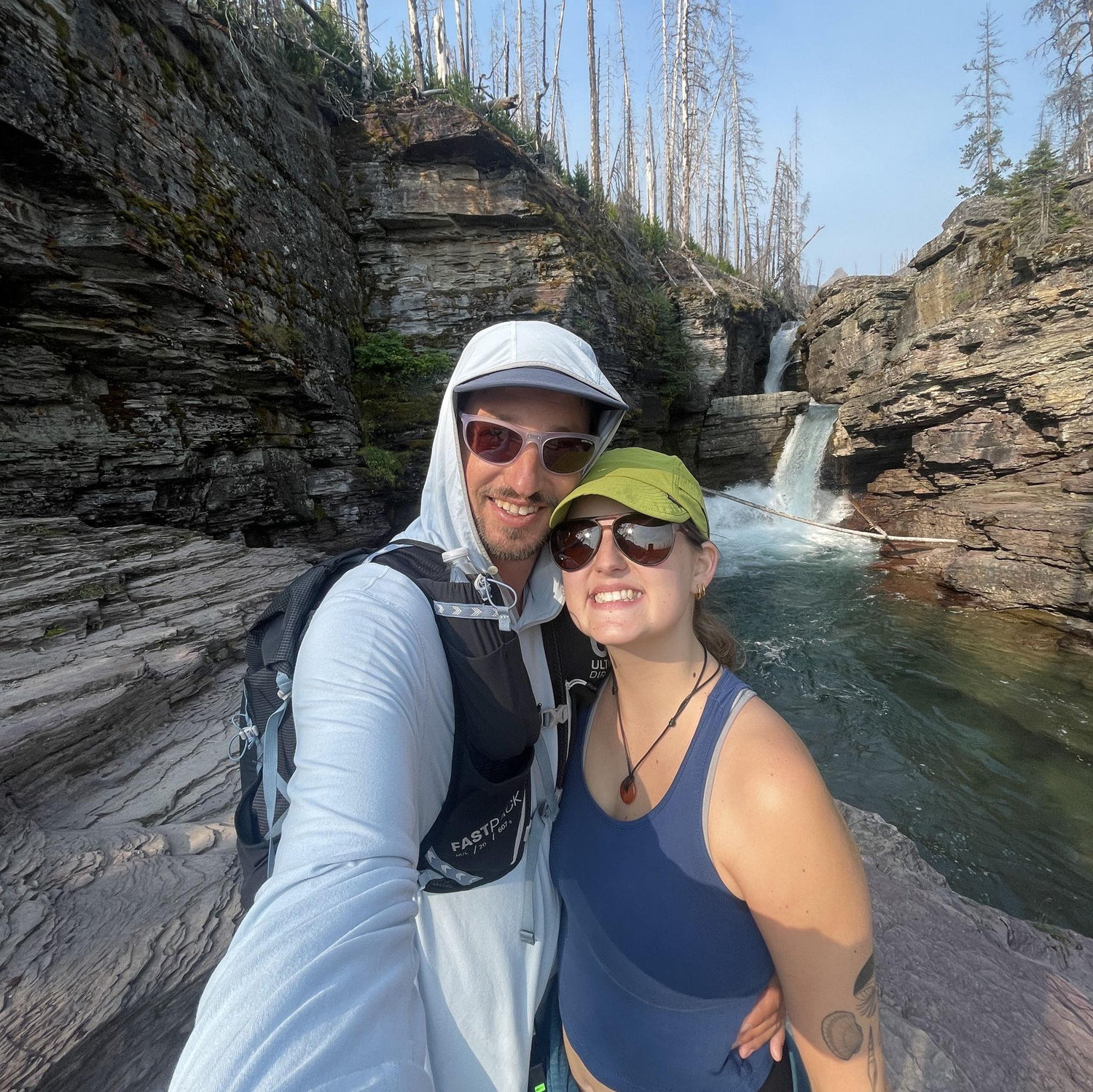 Our first hike in Glacier National Park, Montana.