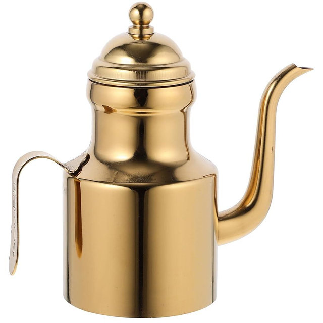 CARMELIT Stainless Steel Oil Bottle, 11oz Olive Oil Dispenser, Olive Oil Bottle with Drip Free Spout, Oil Dispenser for Kitchen, Vinegar Pot Oil Pourer Kitchen Sauce Containe(300 ml)