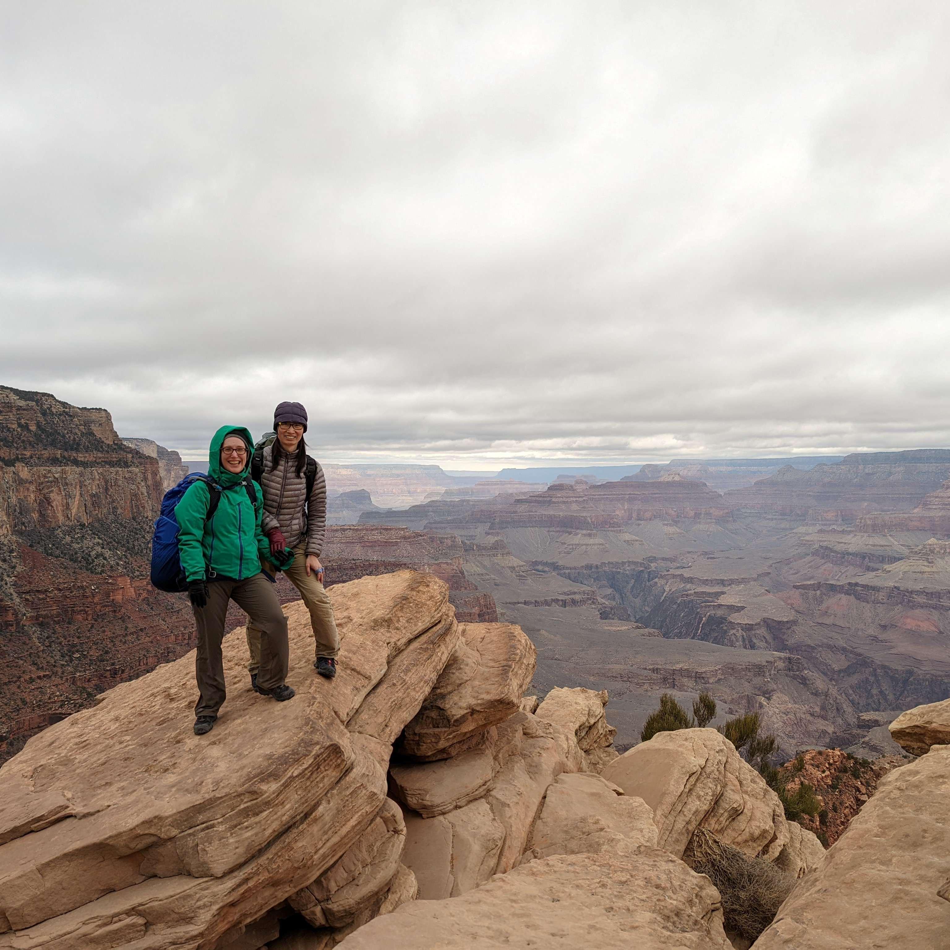 Arduous hiking in the Grand Canyon
