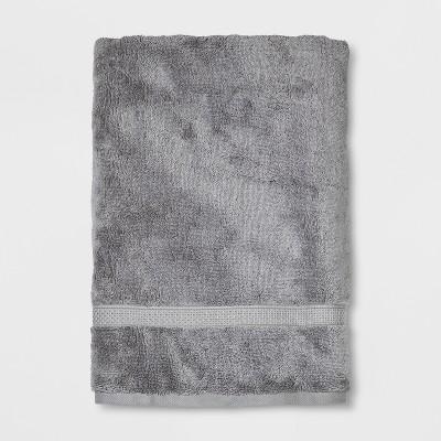 Perfeclty Soft Solid Bath Sheet Jet Gray - Opalhouse™
