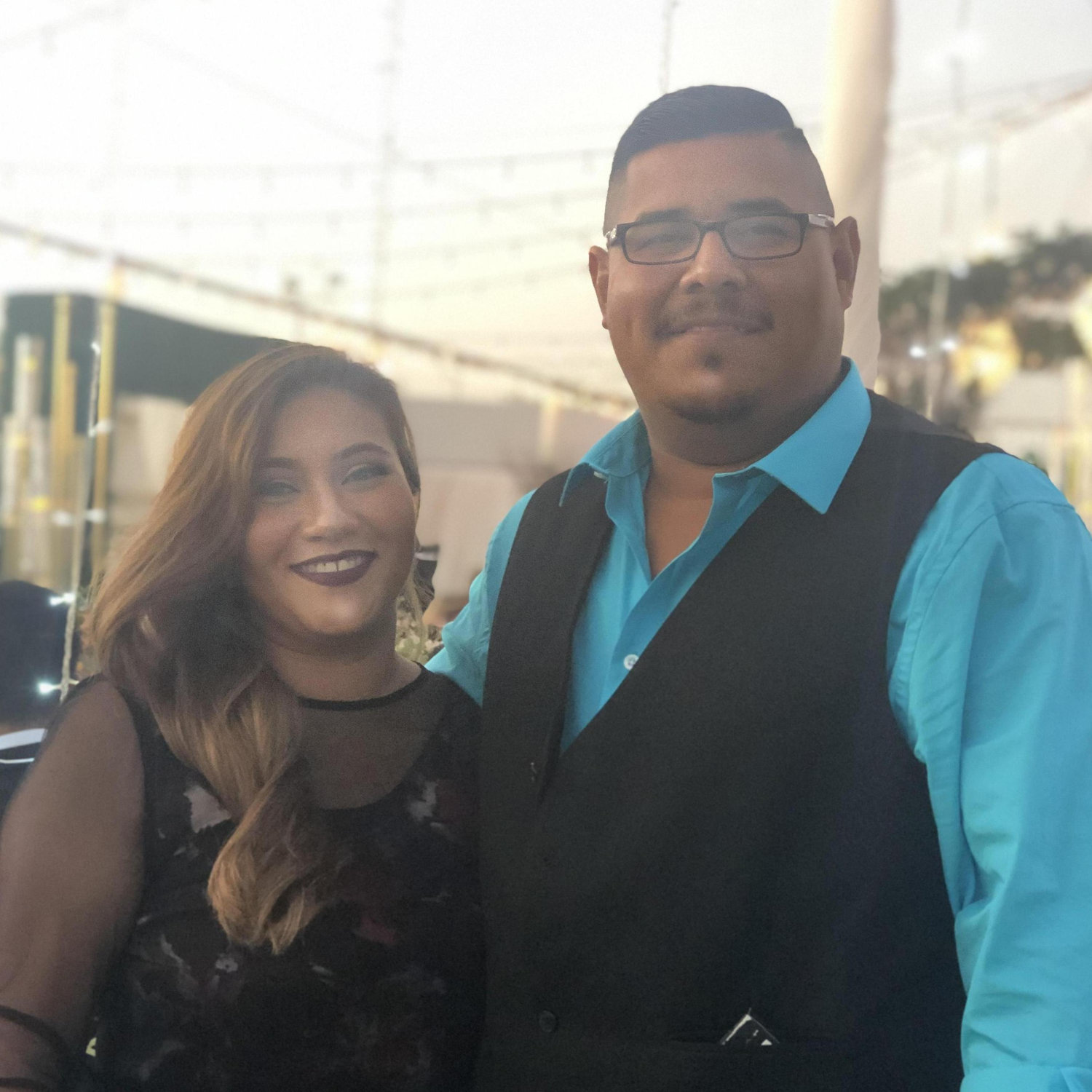 At my cousin Maria and Mecho's wedding.