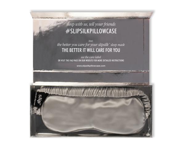 Silk Slip Sleep Mask - Silver