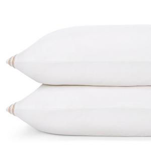Hudson Park Collection - Hudson Park Italian Percale Stitch Standard Pillowcase, Pair - 100% Exclusive