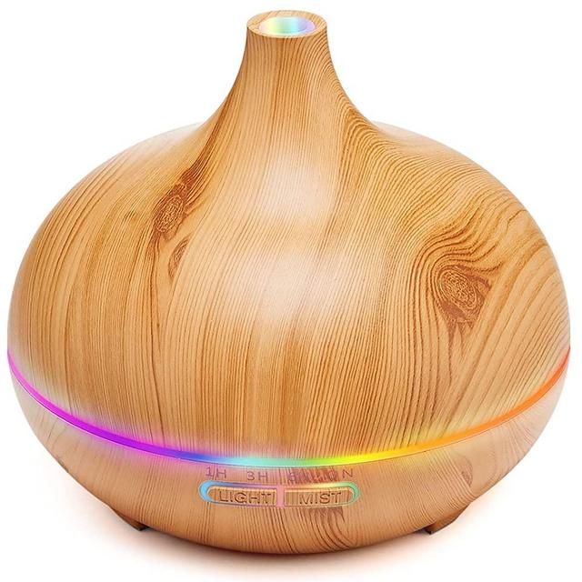 Aroma Diffuser for Essential Oil Large Room,Office Essential Oil Diffusers for Home Kids, Cool Mist humidifier for Bedroom Quiet with Ambient Light,Waterless Auto Off Aromatherapy Diffuser for Gift