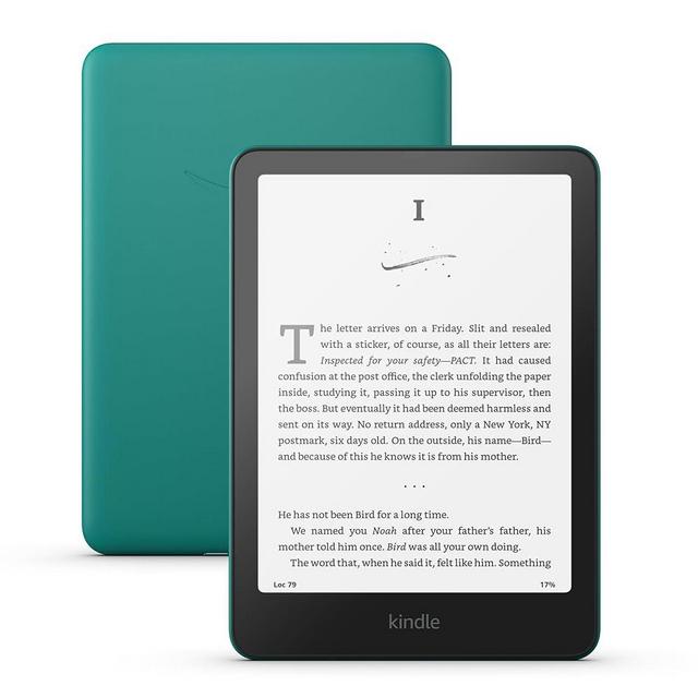 All-new Amazon Kindle Paperwhite (16 GB) – Our fastest Kindle ever, with new 7" glare-free display and weeks of battery life – Without lockscreen ads – Jade
