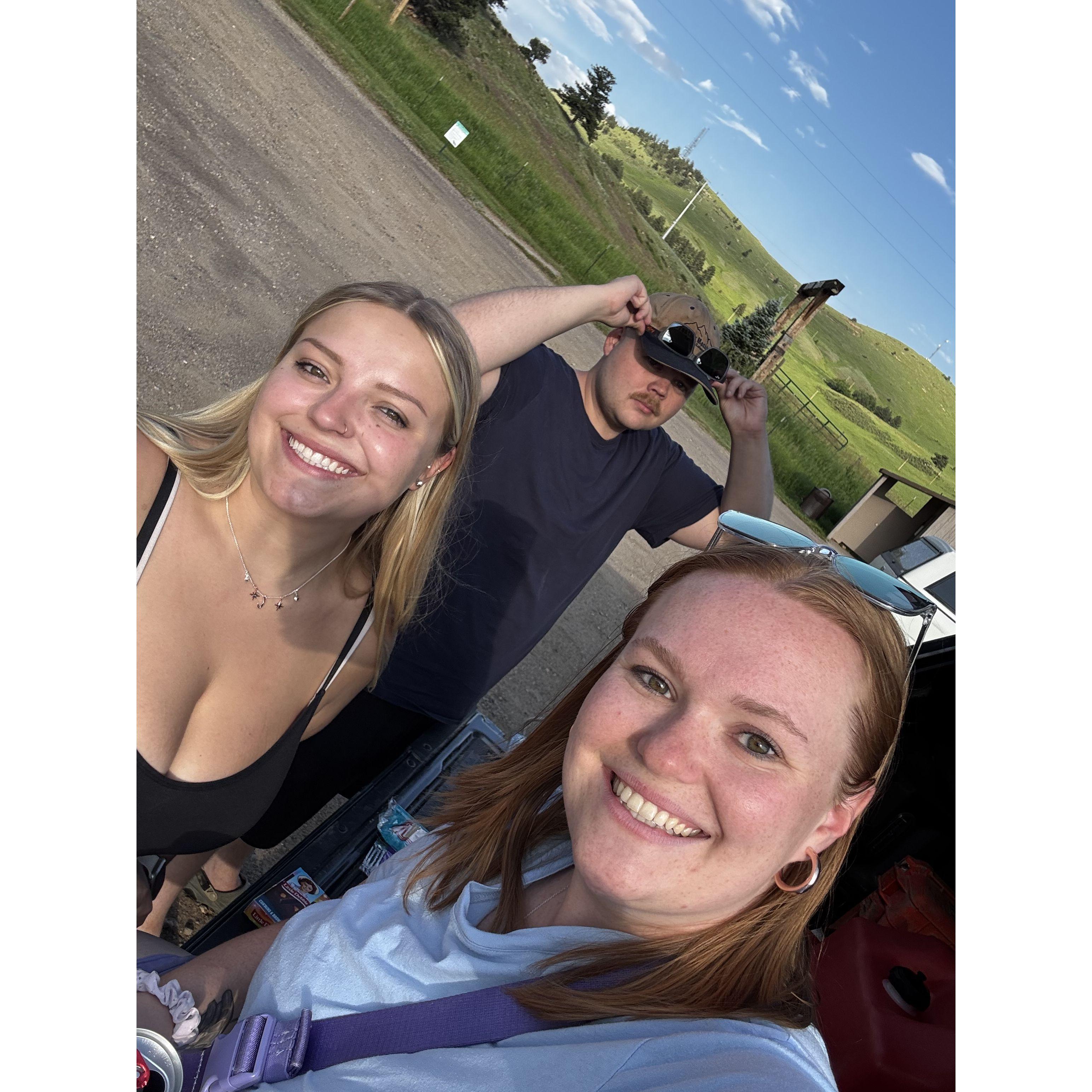 2025. Riley takes Kaleigh and Emily (bridesmaid) on a picnic.