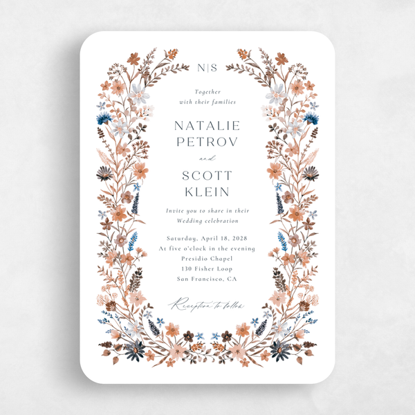 Blue Wedding Invitations | Zola
