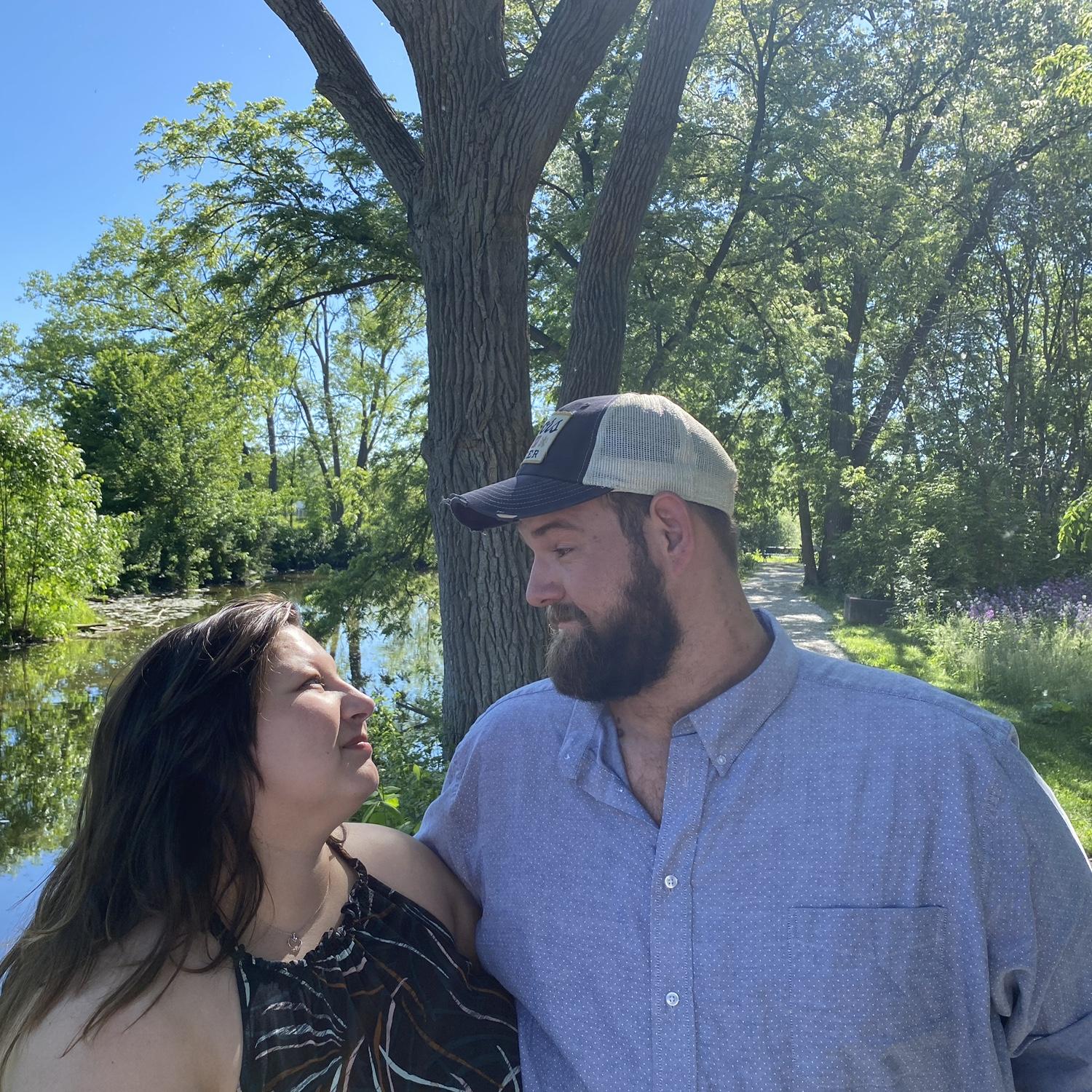Weekend trip to Wisconsin - Here we observe Norman trying to woo Abi with his jokes.
