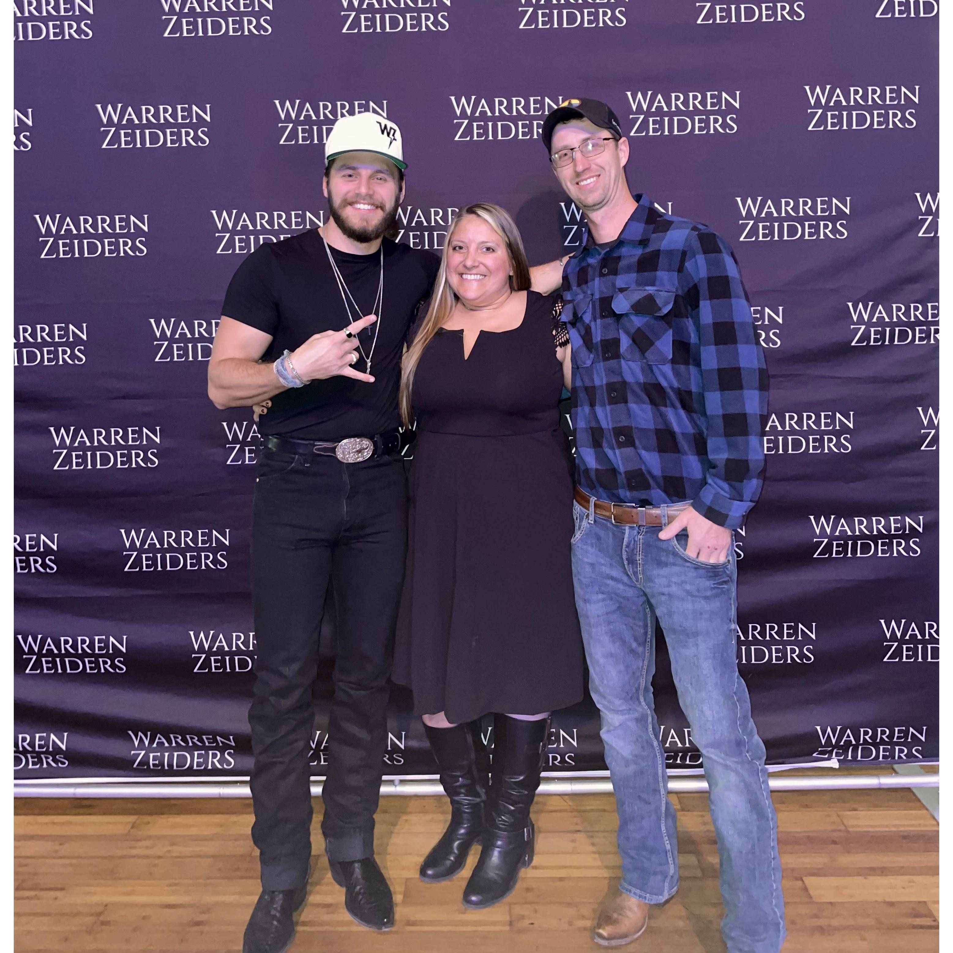 Warren Zeiders concert in Boston.