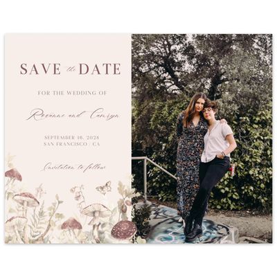 Linen, Beige Wedding Digital Save the Date - Eden Photo