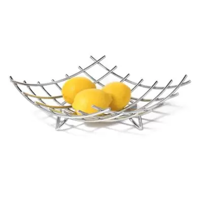 Spectrum™ Dunbar™ Grid Fruit Bowl in Chrome