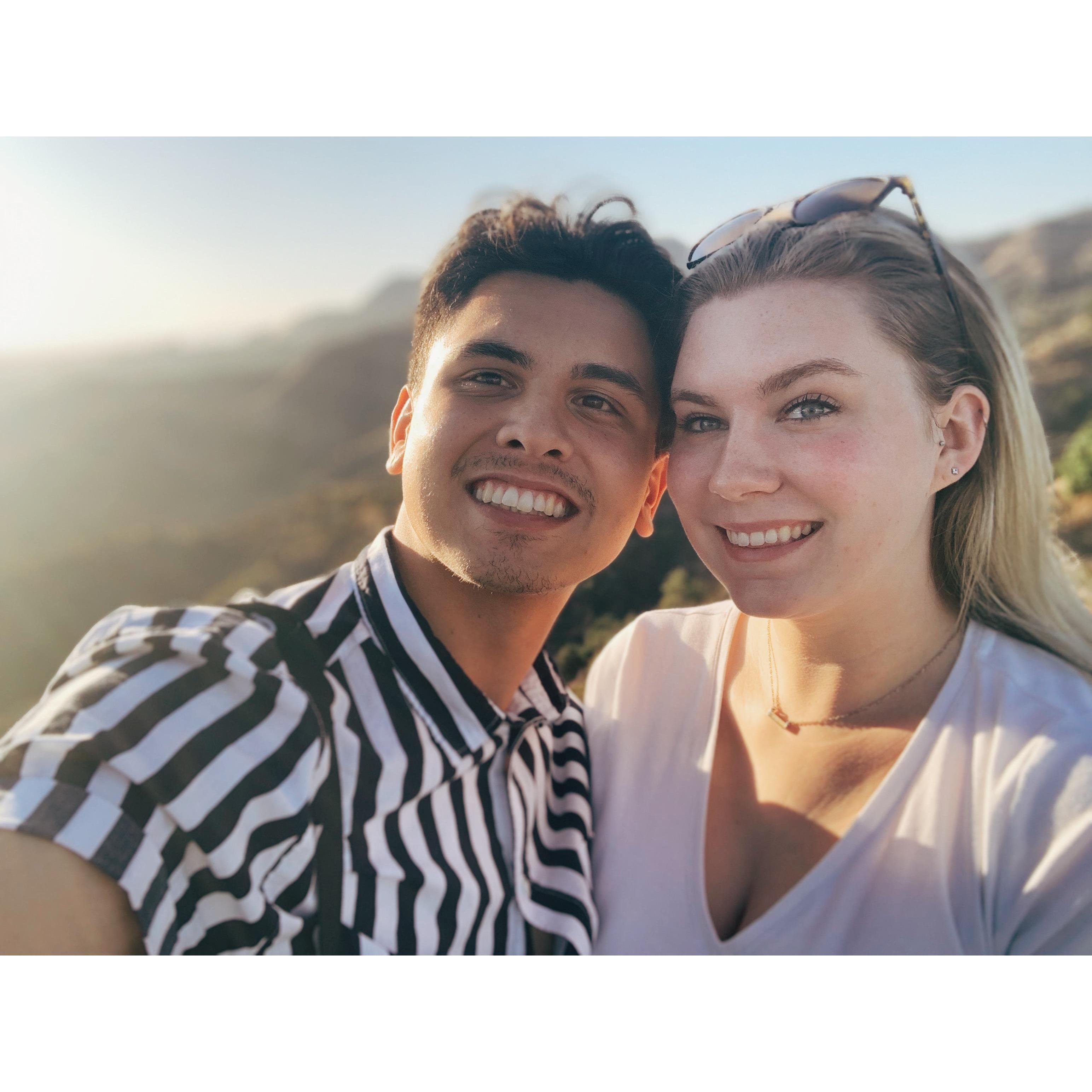 Los Angeles trip in 2019. Here's us at Griffith Observatory.