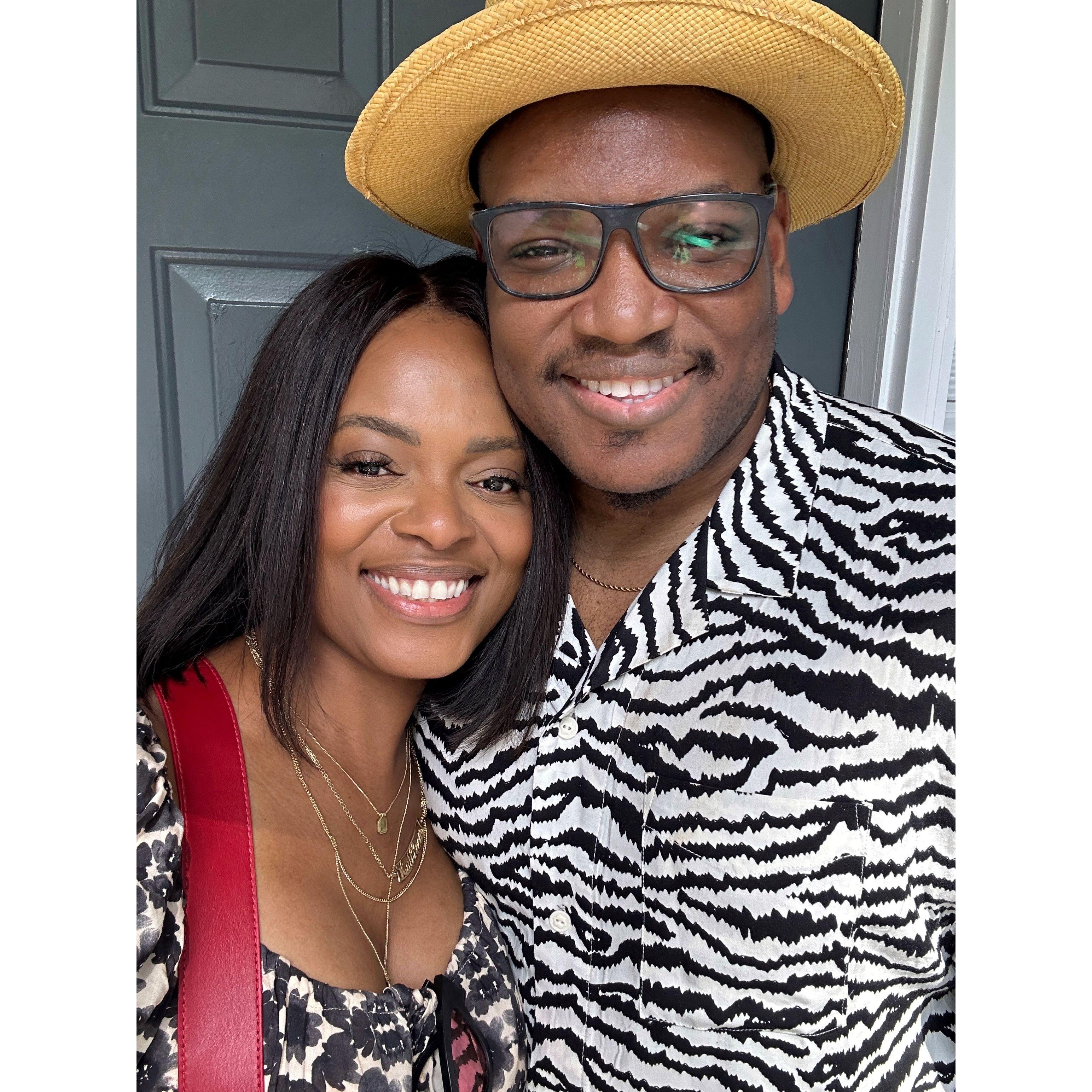 Our first picture after making it 'official'!