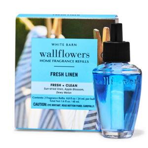 Fresh Linen Wallflower 2 Pack Refills, Bath and Body Works
