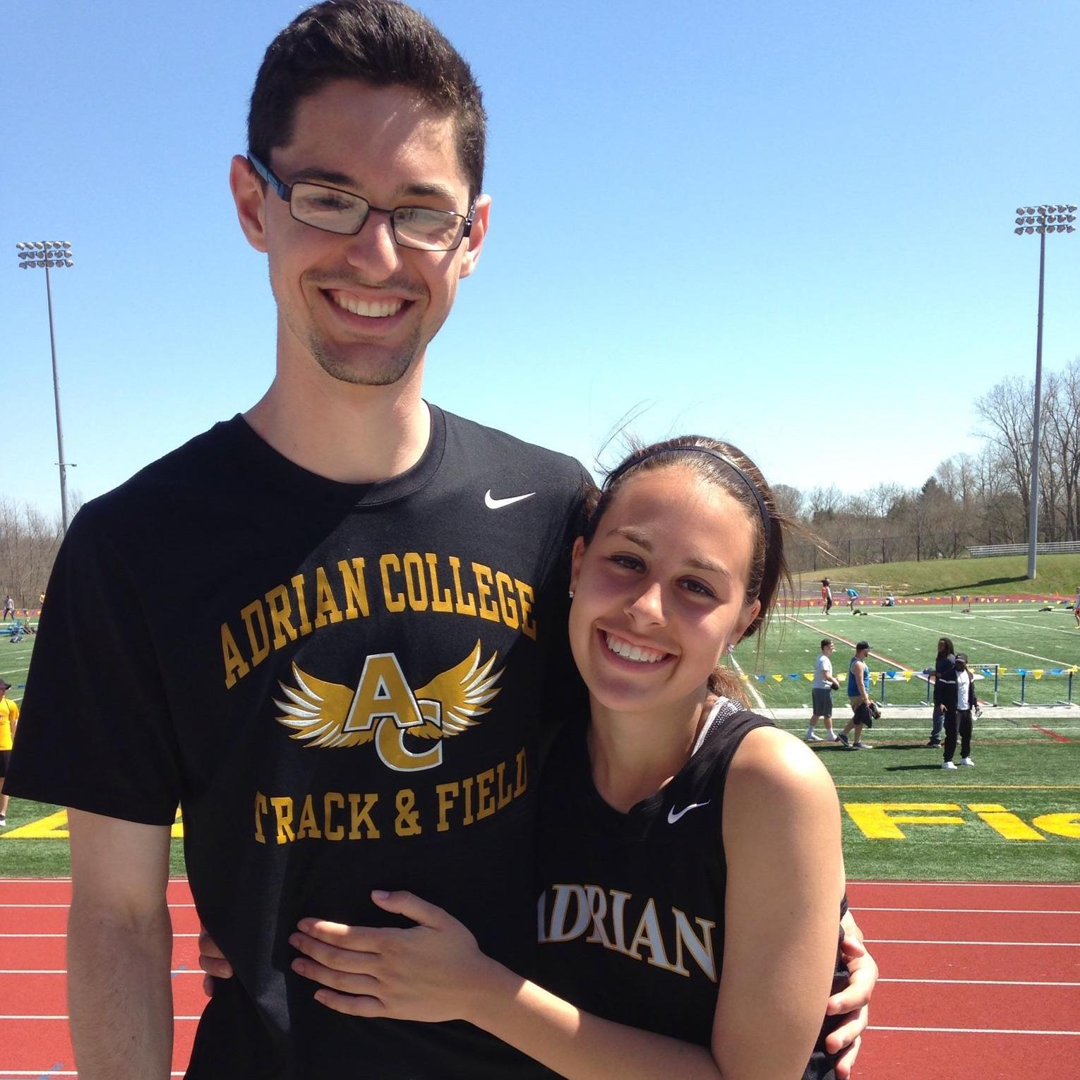 At one of our track meets.
