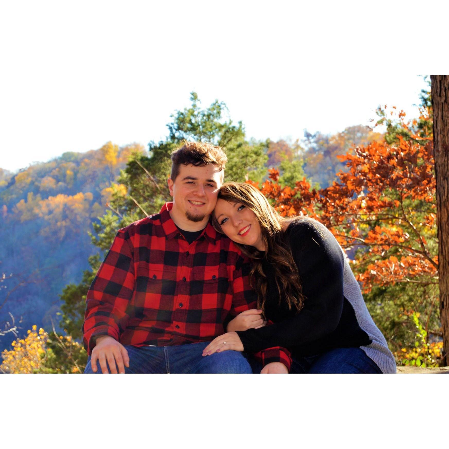 Engagement Photos at Clifty Falls State Park
