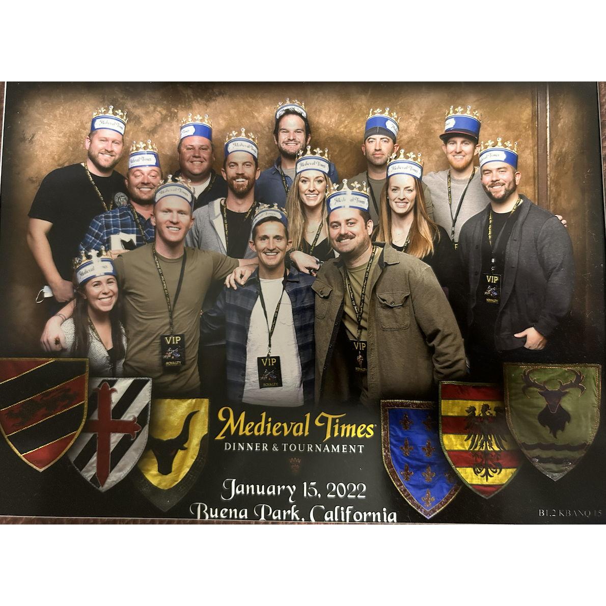 Ryan's 34th birthday at Medieval Times was fit for a (short) king